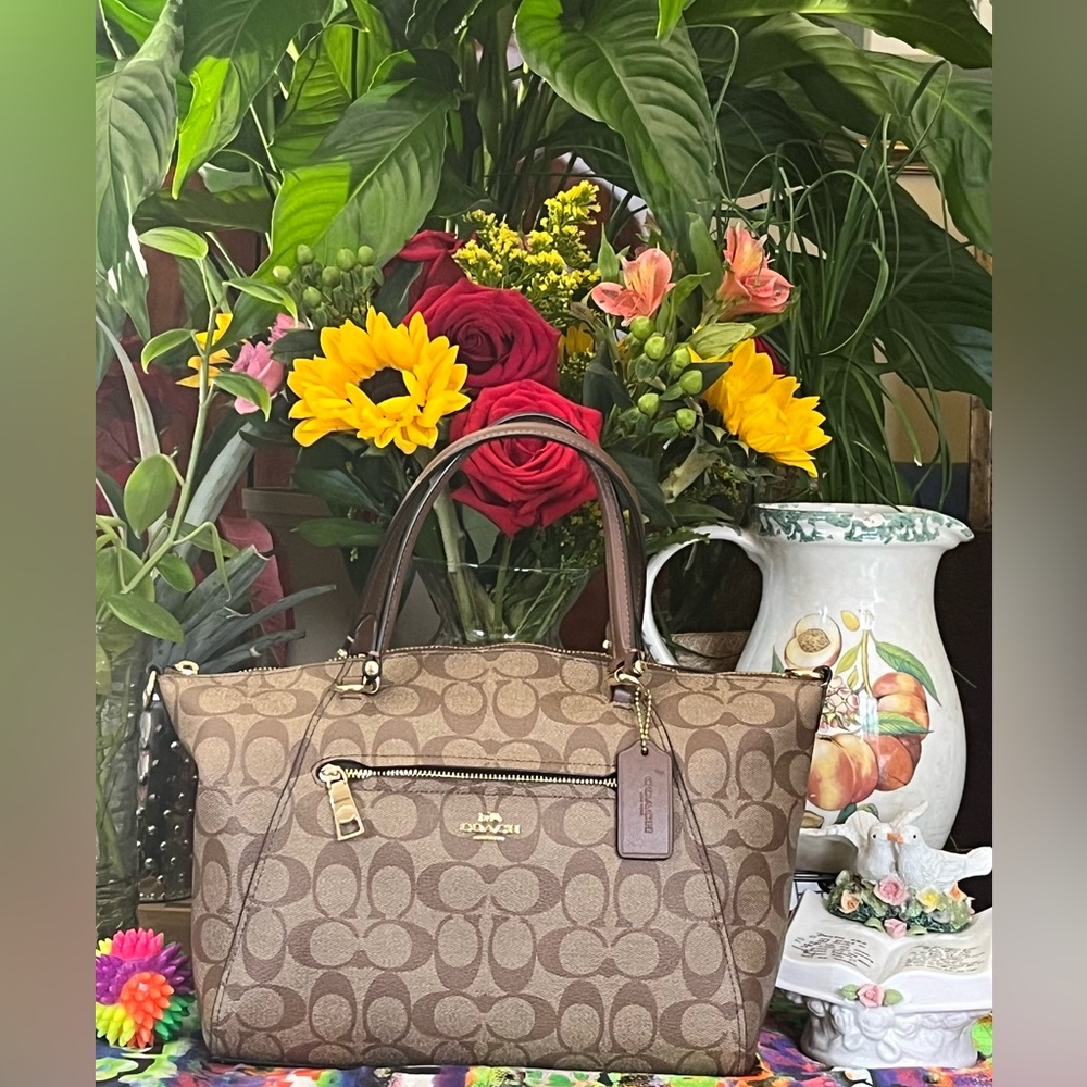 COACH PRAIRIE MONOGRAM SADDLE SATCHEL